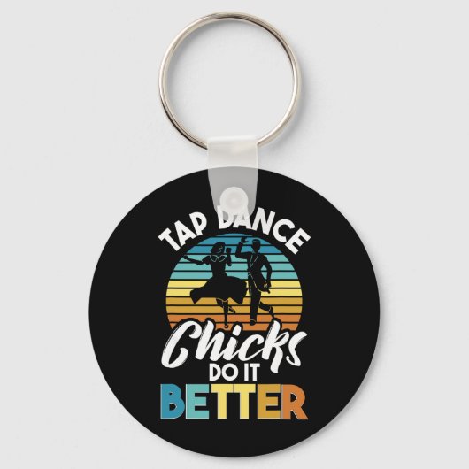 Tap Dance Chicks Doen Het Beter, Tapdanser Sleutelhanger (Voorkant)