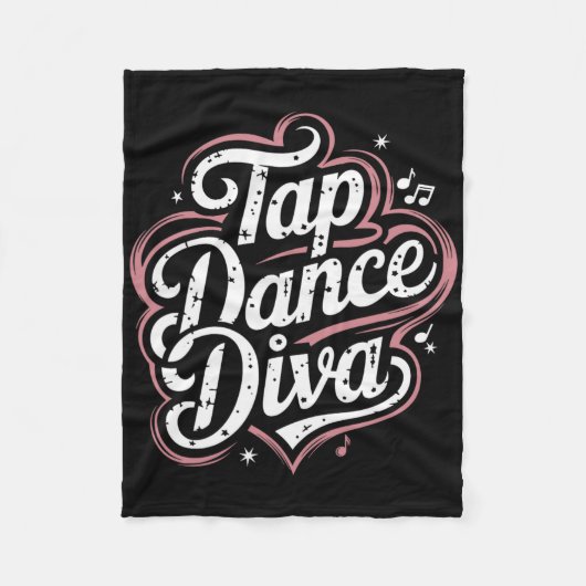Tap Dance Diva Fleece Deken (Voorkant)