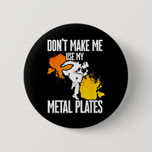 Tap Dance, gebruik niet mijn metalen platen, Tap Ronde Button 5,7 Cm