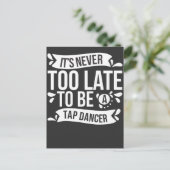 Tap Dance Instructor Dansende Passie Briefkaart (Staand voorkant)