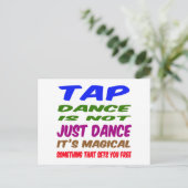 Tap Dance is niet alleen dansen Het is magisch Briefkaart (Staand voorkant)