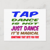 Tap Dance is niet alleen dansen Het is magisch Briefkaart (Voorkant)