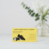 Tap Dance Lessen Instructeur Goud Zwart Visitekaartje (Staand voorkant)