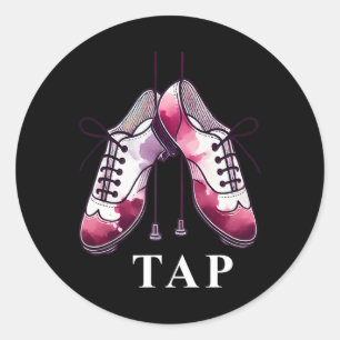 Tap Dance Lover Dansschoenen Competitie Danser T Ronde Sticker