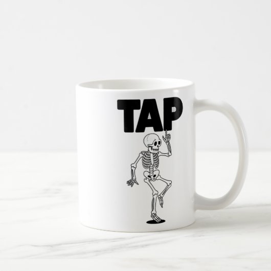 Tap Dance Lover Skeleton Dancing Teacher Dancer Koffiemok (Rechts)