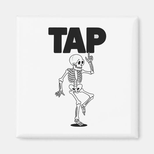 Tap Dance Lover Skeleton Dancing Teacher Dancer Magneet (Voorkant)
