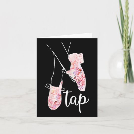 Tap Dance Lover Tap Danser Dansende Leraar Kaart (Voorkant)
