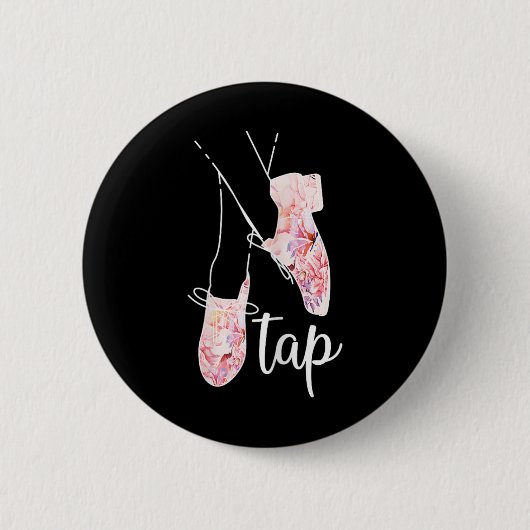 Tap Dance Lover Tap Danser Dansende Leraar Ronde Button 5,7 Cm (Voorkant)