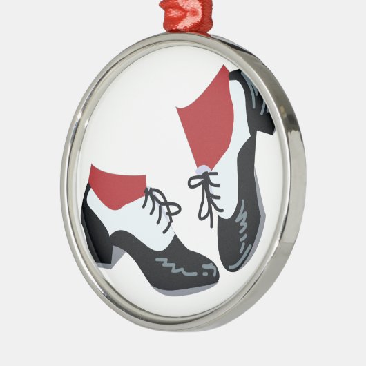 Tap Dance Metalen Ornament (Links)