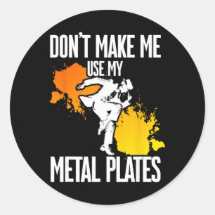 Tap Dance, Niet Dwingen om Mijn Metalen Platen Te Ronde Sticker