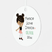 Tap Dance Ornament Dark Skin Dark Hair (Voorkant links)