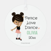 Tap Dance Ornament Dark Skin Dark Hair (Achterkant)