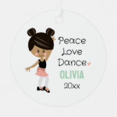 Tap Dance Ornament Dark Skin Dark Hair (Voorkant)