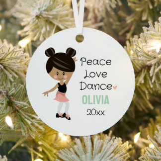Tap Dance Ornament Dark Skin Dark Hair