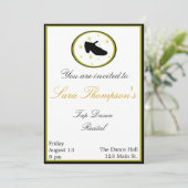 Tap Dance Overweging Uitnodiging (Staand voorkant)