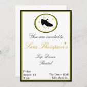 Tap Dance Overweging Uitnodiging (Voorkant / Achterkant)