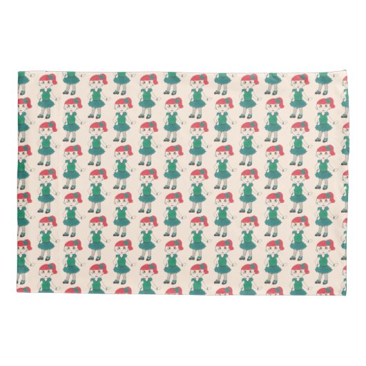 Tap Dance Peach Green Overweging Costume Tapdancer Kussensloop (Achterkant)