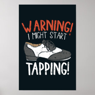Tap Dance Pun Ritme en Dansschoen Poster