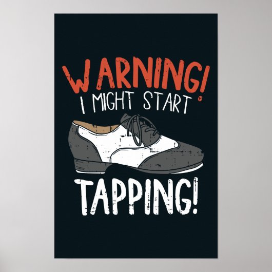 Tap Dance Pun Ritme en Dansschoen Poster (Voorkant)