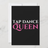 Tap Dance Queen Tap Dancing Enthousiast Tap Dancer Kaart (Achterkant)