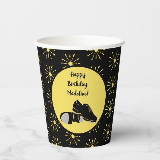Tap Dance Schoenen Tap Dansers Party Papieren Bekers (Voorkant)