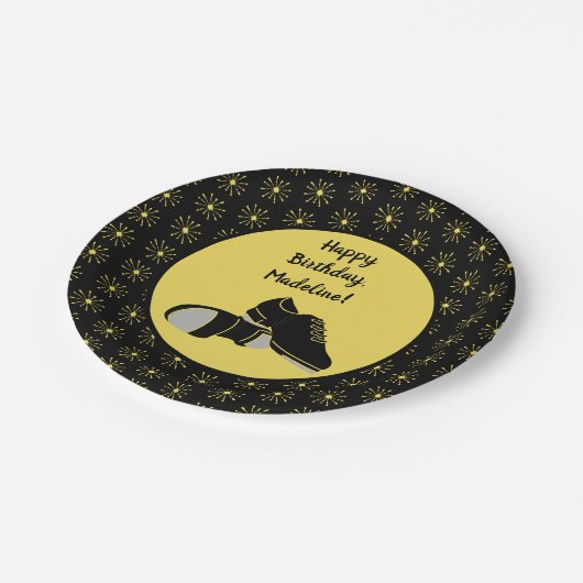 Tap Dance Schoenen Tap Dansers Party Papieren Bordje (Gekanteld)