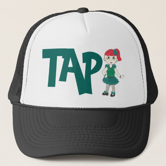 TAP Dance Studio Tapdancer Teacher Overweging kost Trucker Pet (Voorkant)