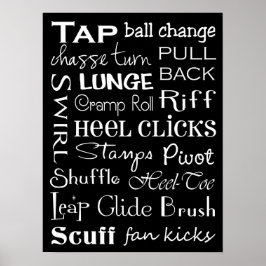 Tap Dance Subway Art Poster