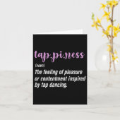 Tap Dance Tap Dancing Tap Dancer Kaart (Gele Bloem)