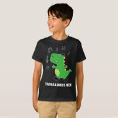 Tap Dance -tapasaurus Rex-dinosauriër Recital Cade T-shirt (Voorkant volledig)