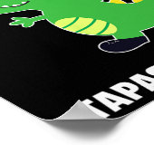 Tap Dance -tapasaurus Rex-dinosaurius Recital Cade Poster (Hoek)