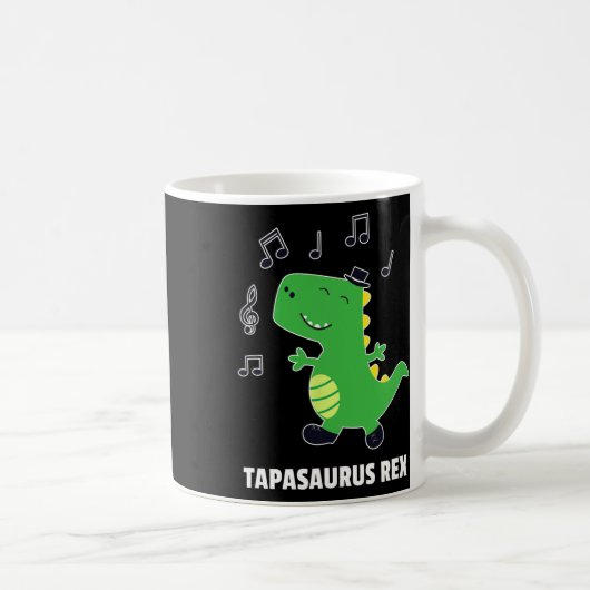 Tap Dance -tapasaurus Rex-dinosaurus Recital Cadea Koffiemok (Rechts)