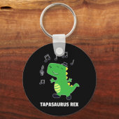 Tap Dance -tapasaurus Rex-dinosaurus Recital Cadea Sleutelhanger (Voorkant)