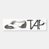 TAP Dance Teacher Black en White Oxford Shoe Gift Bumpersticker (Voorkant)