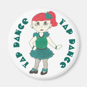 TAP DANCE Teacher Overweging Gift Tapdancer Girl Magneet