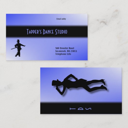 Tap Dance Visitekaartje (Voorkant / Achterkant)