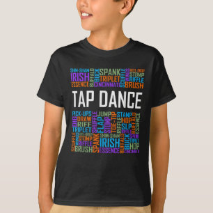 Tap Dance Words Lover Tap DancerDanser Teacher T-shirt