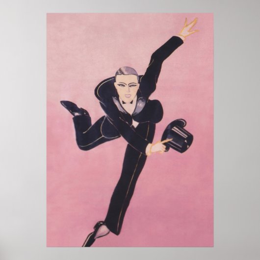 Tap Dancer Art Deco  Kunst Poster (Voorkant)