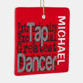 Tap Dancer Extraordinaire CUSTOM Keramisch Ornament (Rechts)