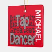 Tap Dancer Extraordinaire CUSTOM Keramisch Ornament (Links)