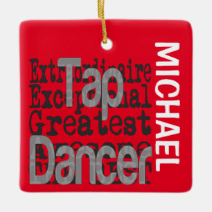 Tap Dancer Extraordinaire CUSTOM Keramisch Ornament