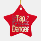 Tap Dancer Extraordinaire Keramisch Ornament (Achterkant)