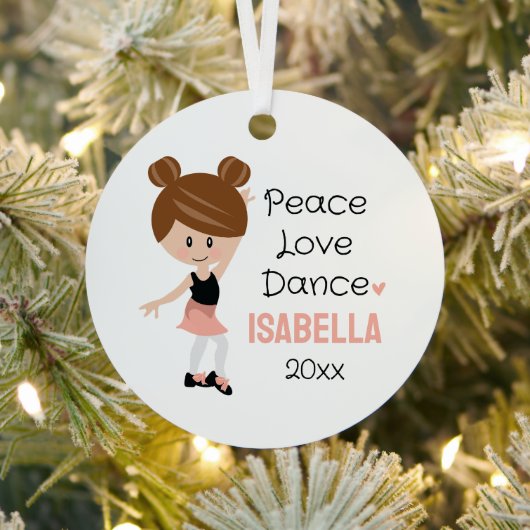 Tap Dancer kerstversiering Metalen Ornament (Insitu)