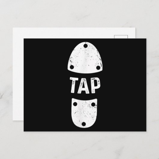 Tap Dancer Shoe Tap Dance Briefkaart (Voorkant / Achterkant)