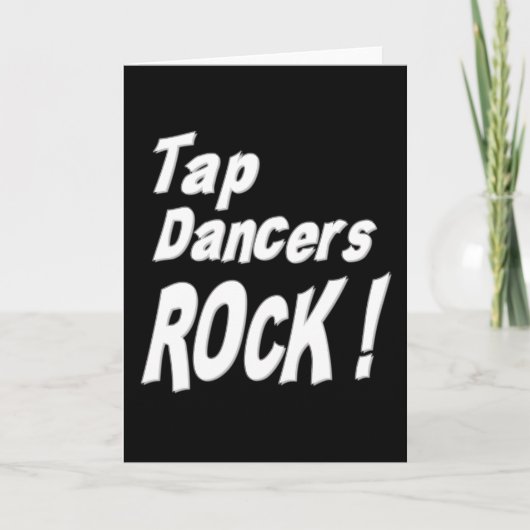 Tap Dancers Rock! Wenskaart Kaart (Voorkant)