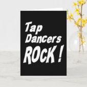 Tap Dancers Rock! Wenskaart Kaart (Gele Bloem)