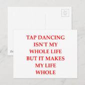 TAP DANCING BRIEFKAART (Voorkant / Achterkant)