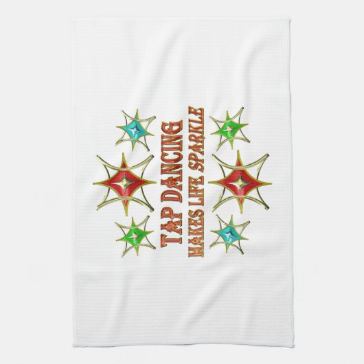 TAP DANCING FANCY STARS THEEDOEK (Verticaal)