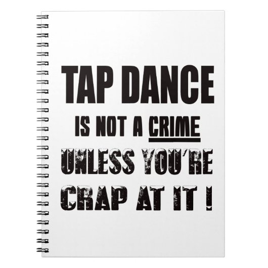 Tap-dans is geen misdaad notitieboek (Voorkant)