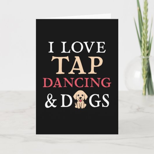 Tap dansen en honden kaart (Voorkant)